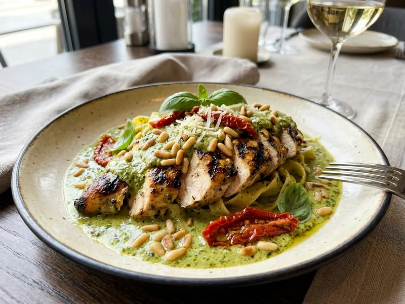 Fesleğen Pesto Soslu Tavuk